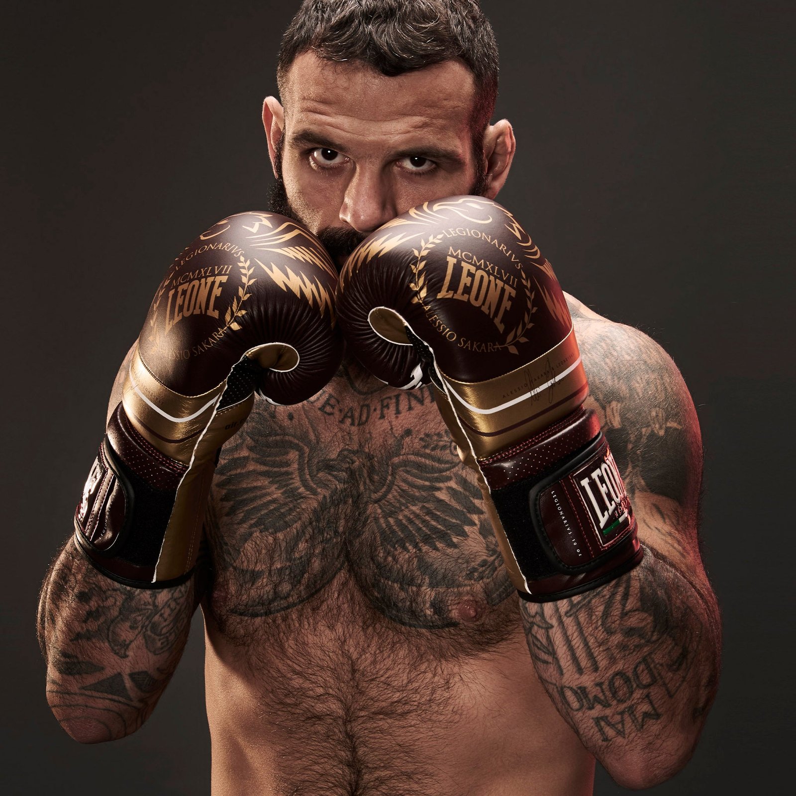 Guantes de Boxeo LEGIONARIVS bordeaux Leone 1947 imagen 4