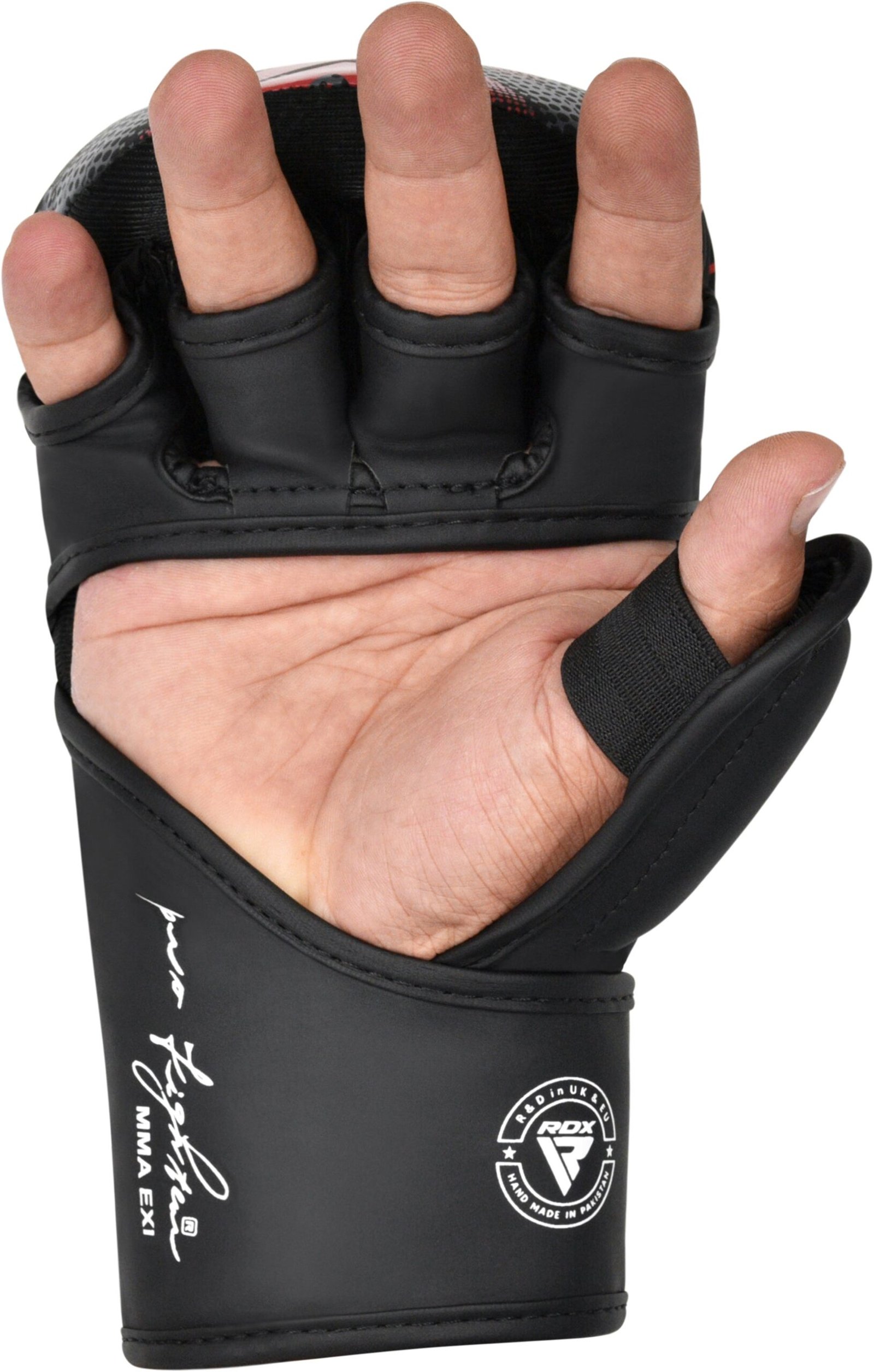 IMMAF Aprobado Shooter Grappling Guantes Rojo - Imagen 3