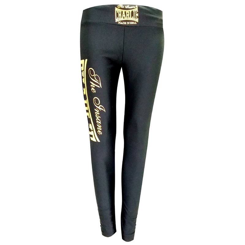 Pantalón de lycra Negro/Oro - Pantalones Boxeo y Muay Thai - Homo.cat