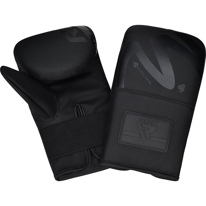 F15 Noir Guantes De Saco Negro Mate 4oz - Imagen 2