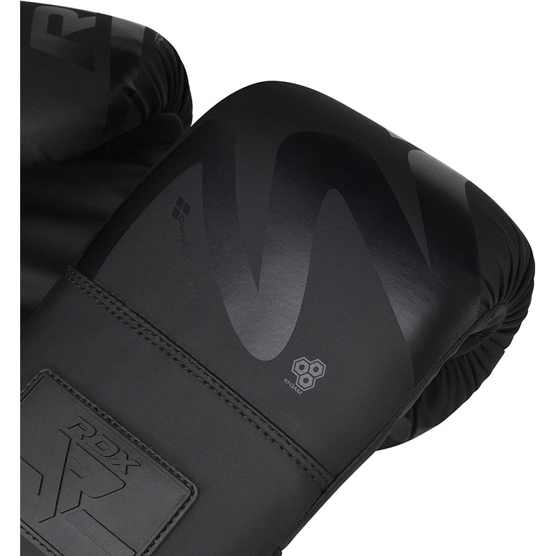 F15 Noir Guantes De Saco Negro Mate 4oz - Imagen 3