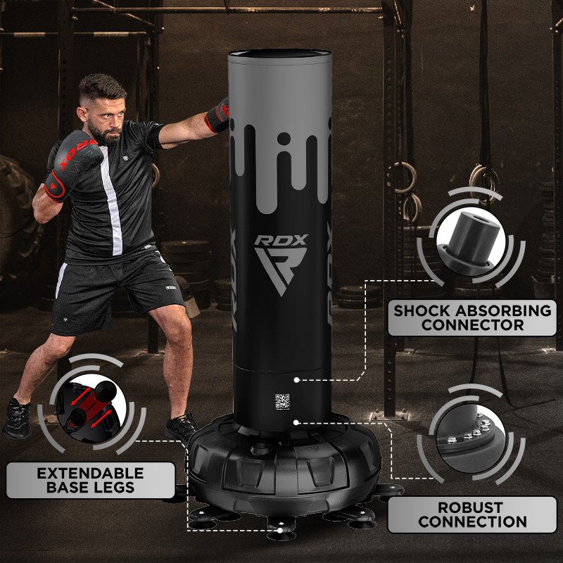 F9 SET DE SACO DE BOXEO PARA ADULTOS DE 6 PIES CON GUANTES PARA ENTRENAMIENTO - Imagen 2