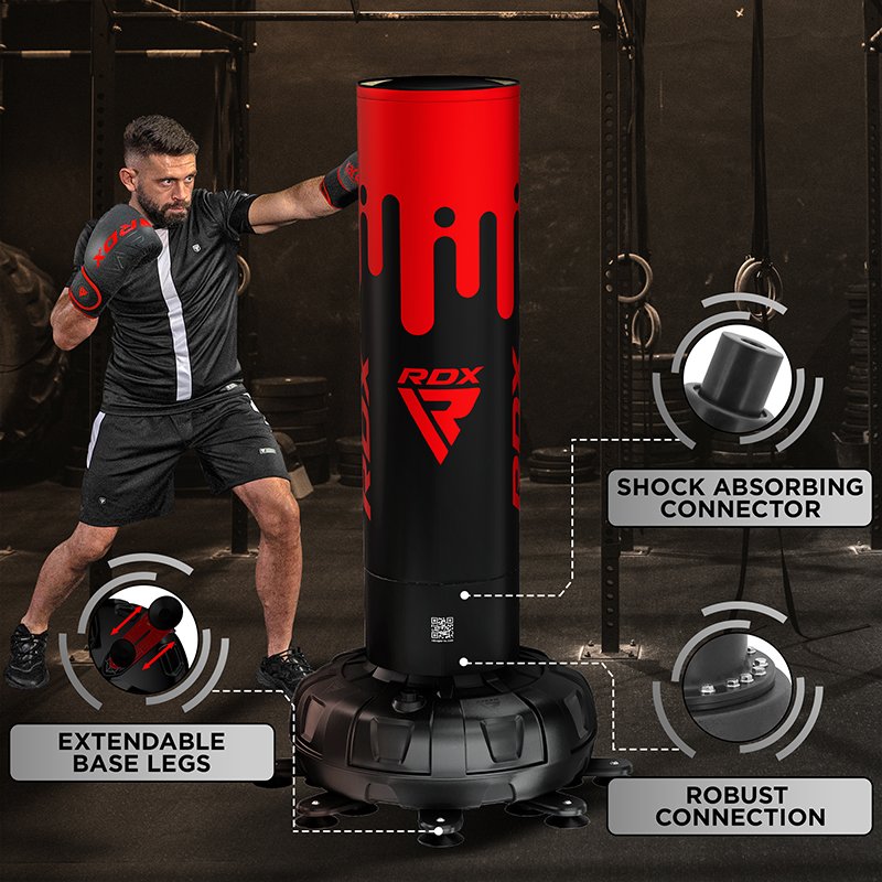 F9 SET DE SACO DE BOXEO PARA ADULTOS DE 6 PIES CON GUANTES PARA ENTRENAMIENTO - Imagen 2