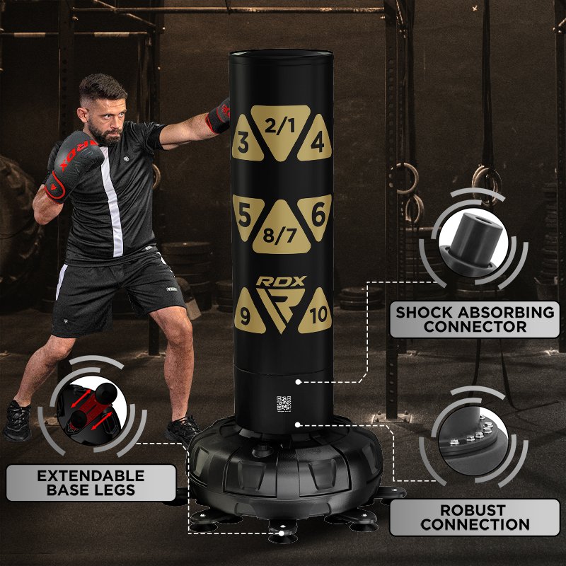 KT 6ft Adulto Saco de Boxeo de Pie Hinchable con Guantes de Saco - Imagen 3