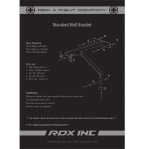 X1 Soporte de Pared de Acero para Saco de Boxeo