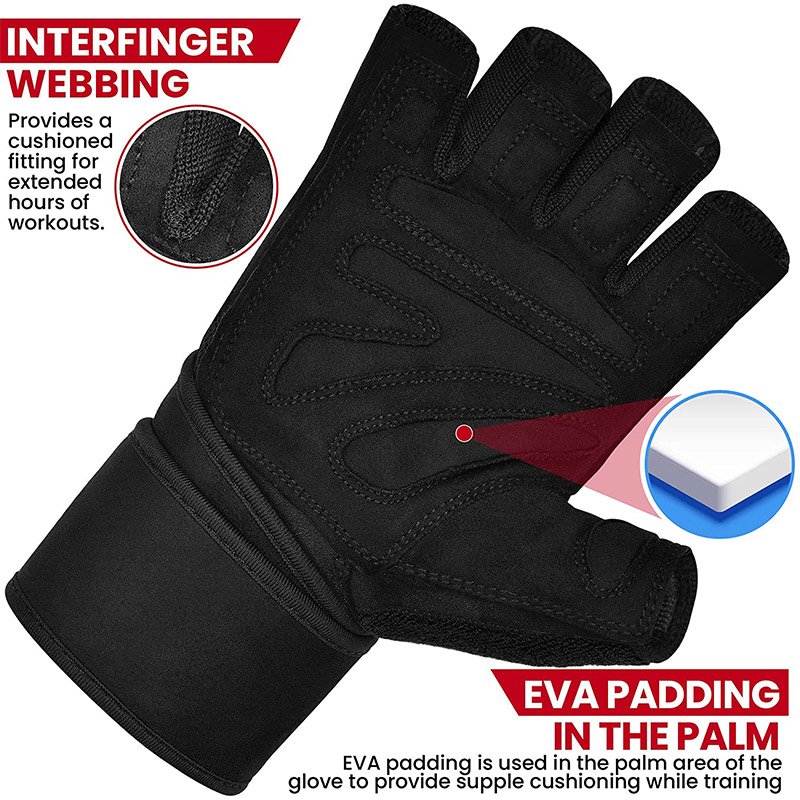 L4 Guantes de gimnasio de dedo abierto - Imagen 3